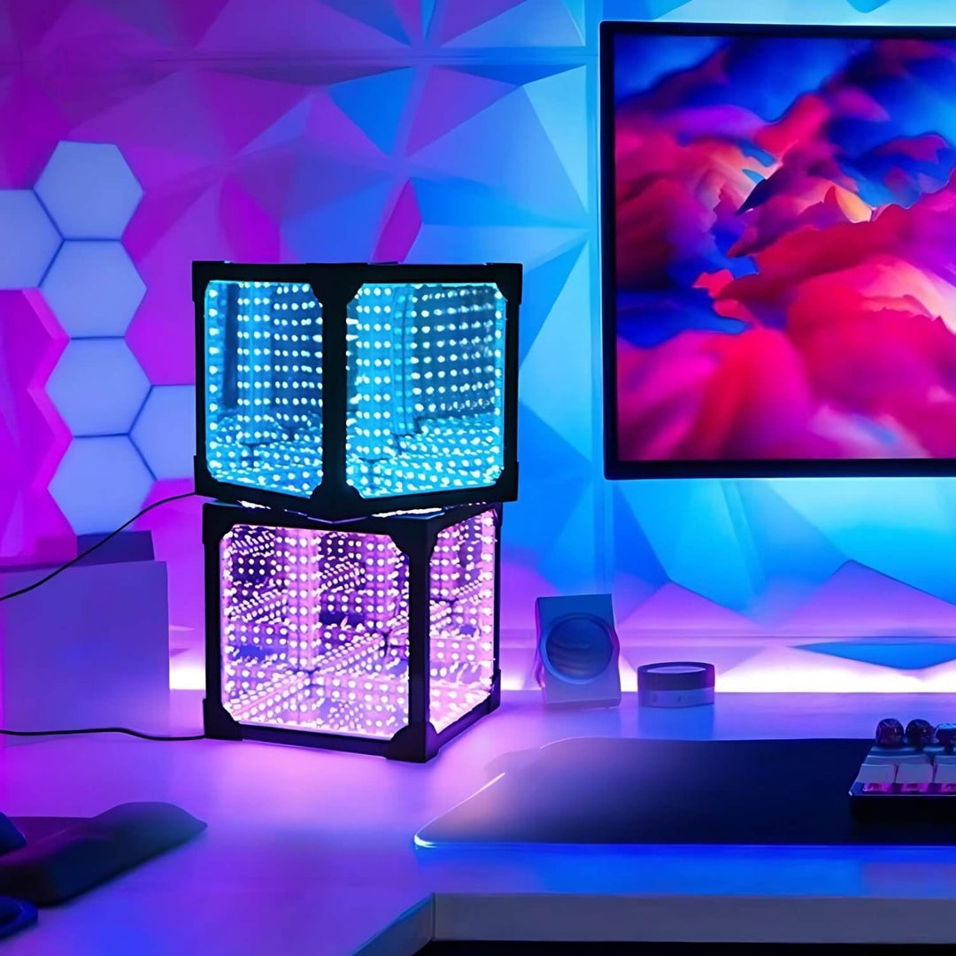 Lampa LED 3D z efektem głębi. Stylowa dekoracja i źródło nowoczesnego oświetlenia do każdego wnętrza.