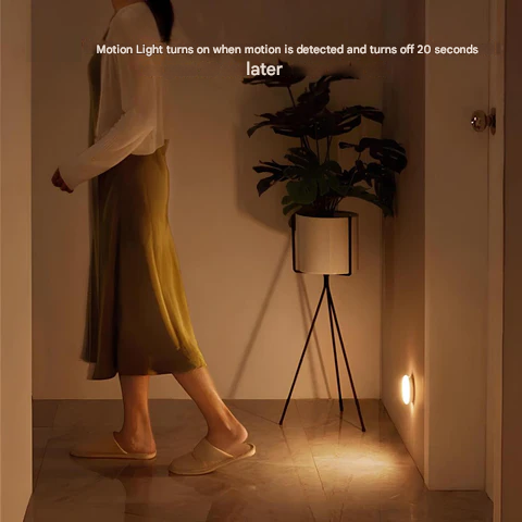 Inteligentna lampa LED MoveLight z czujnikiem ruchu. Automatyczne, bezprzewodowe oświetlenie USB do domu.