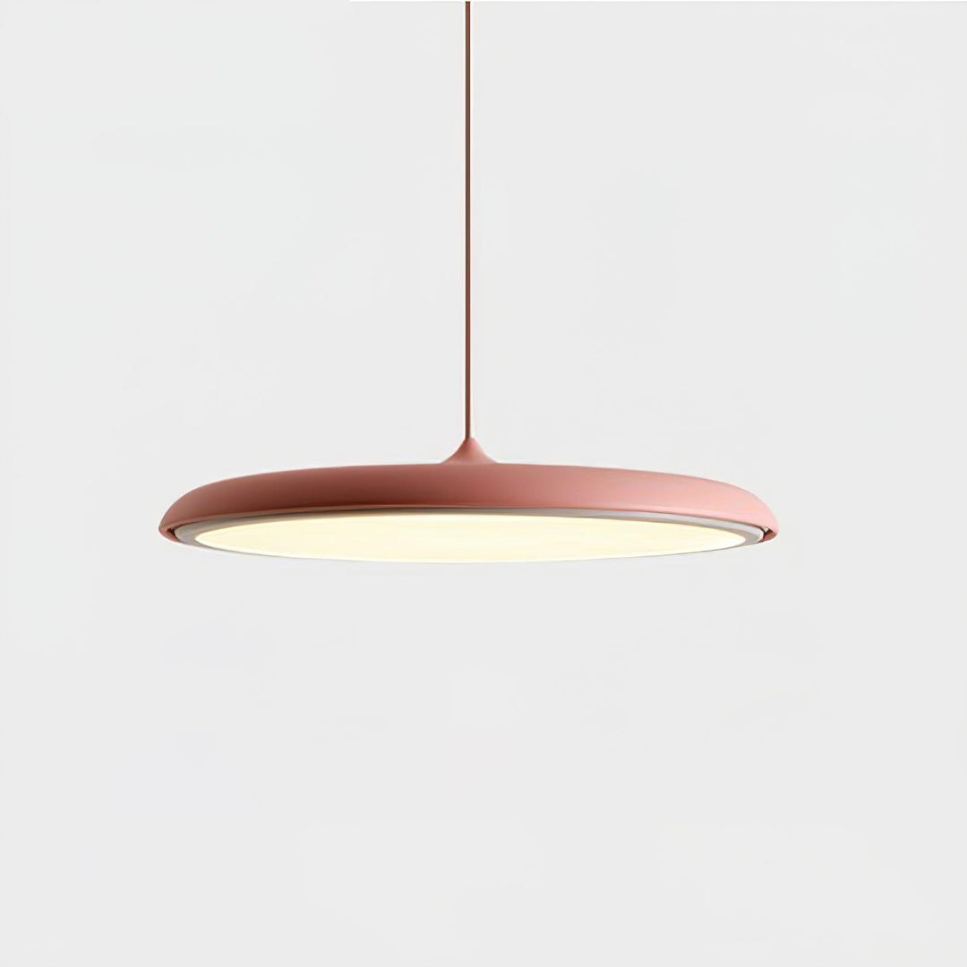Lampa wisząca LED, białe światło. Nowoczesne oświetlenie sufitowe, minimalistyczne, uniwersalne.