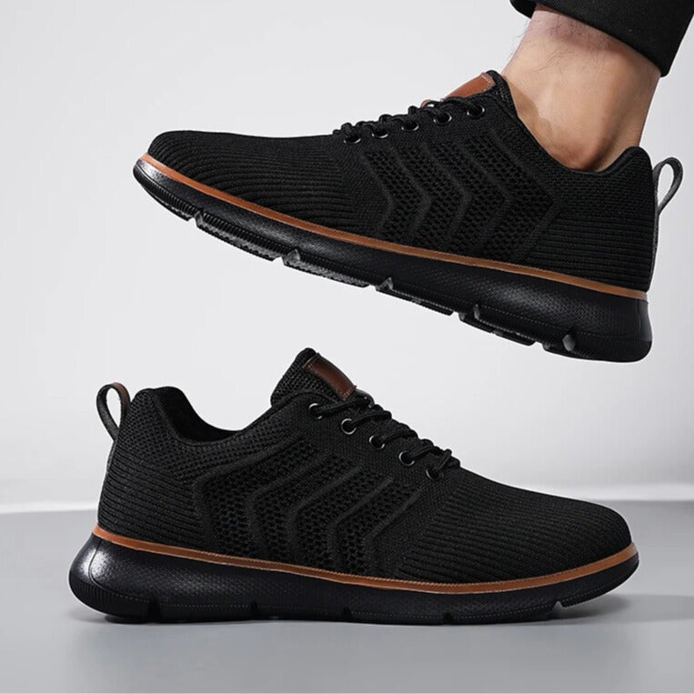 Nowoczesne męskie sneakersy sznurowane z teksturą. Wygodne i stylowe obuwie męskie.