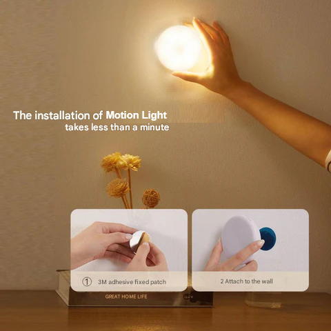 Smukła, bezprzewodowa lampa LED MoveLight. Łatwy montaż, czujnik ruchu, ładowanie USB. Do szafy.