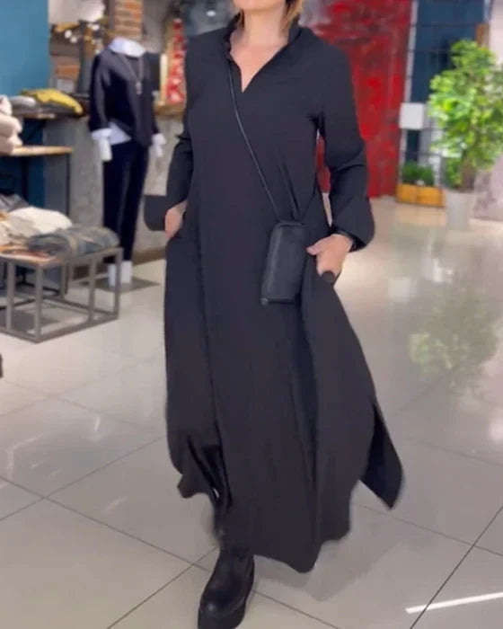 Damska długa sukienka maxi z premium bawełny, elegancka i wygodna, idealna na lato.