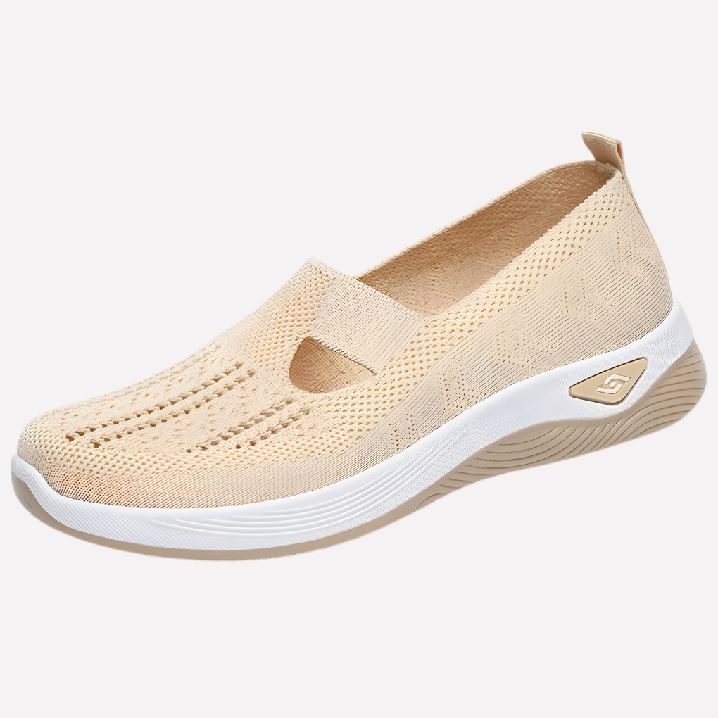 Kolorowe damskie buty spacerowe z przewiewnej tkaniny, idealne na wiosnę i lato, modny akcent.