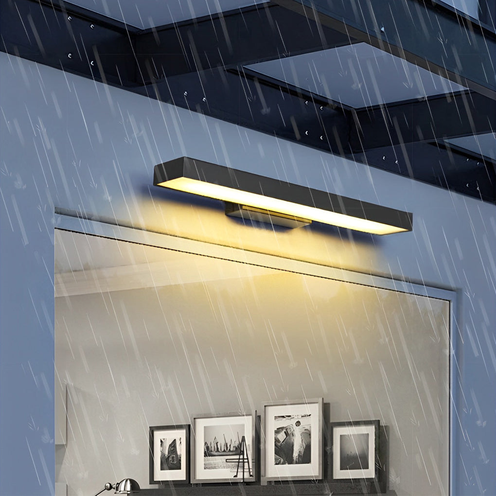 Lampa ścienna LED z czujnikiem ruchu, czarna, do oświetlenia ogrodu. Energooszczędna, nowoczesna oprawa elewacyjna.
