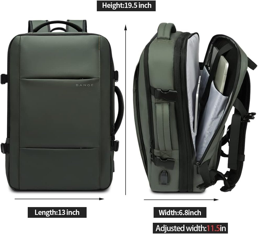 Wodoodporny plecak unisex 26-45L, z miejscem na laptopa, idealny jako torba podróżna na ramię.