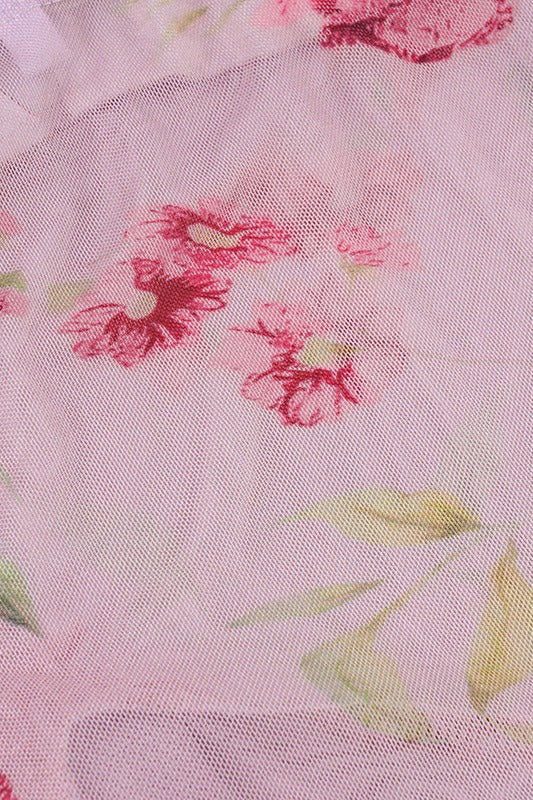 Stylowy top damski halter w kwiaty, doskonały do letnich i wieczorowych stylizacji. Bez rękawów.