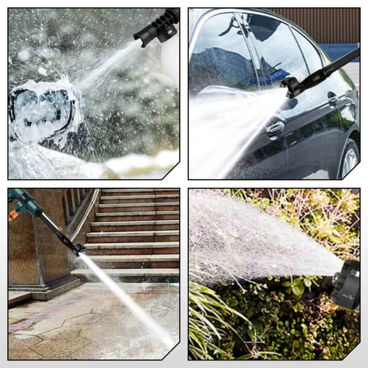 Uniwersalna bezprzewodowa myjka ciśnieniowa HydroSwift do gruntownego czyszczenia, bez plątaniny kabli i ograniczeń.