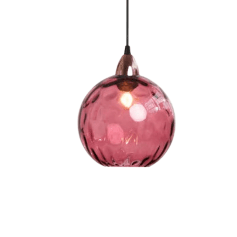 Nowoczesna lampa sufitowa kula LED, eleganckie oświetlenie do salonu. Szklana lampa wisząca.