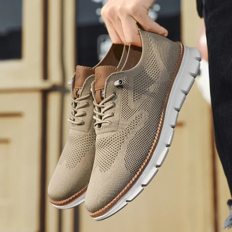 Męskie buty klasyczne, oddychające i eleganckie, doskonałe na co dzień. Komfortowe obuwie biznesowe.