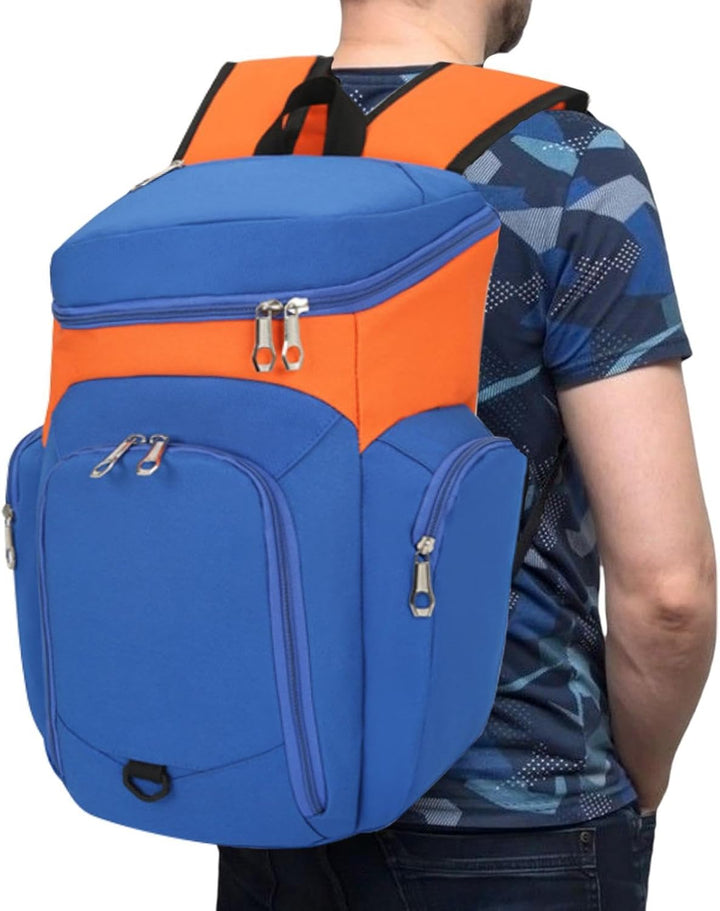 Ergonomiczny plecak koszykarski 30L z wodoodpornym dnem, na sprzęt sportowy i trening.