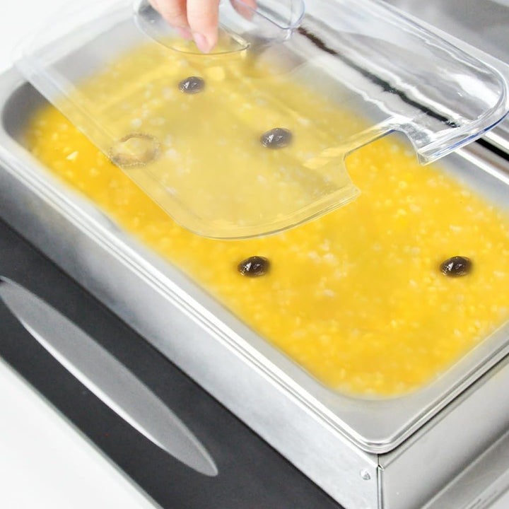 Podgrzewacz bufetowy elektryczny Valtero do cateringu i przyjęć, utrzymuje ciepłe potrawy. 3x2.5L.