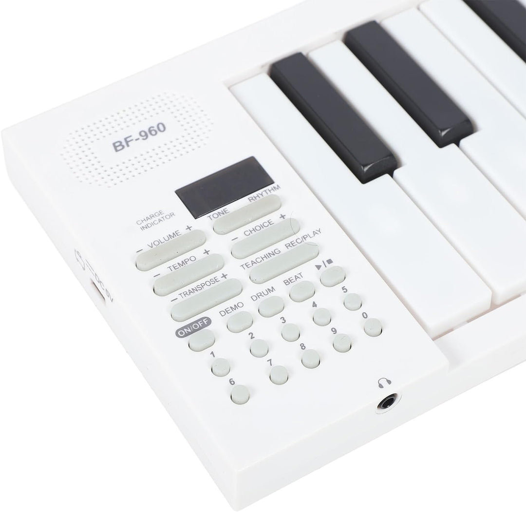 Elektroniczne pianino cyfrowe Meliora 61 klawiszy z nagrywaniem. Nowoczesny instrument muzyczny.