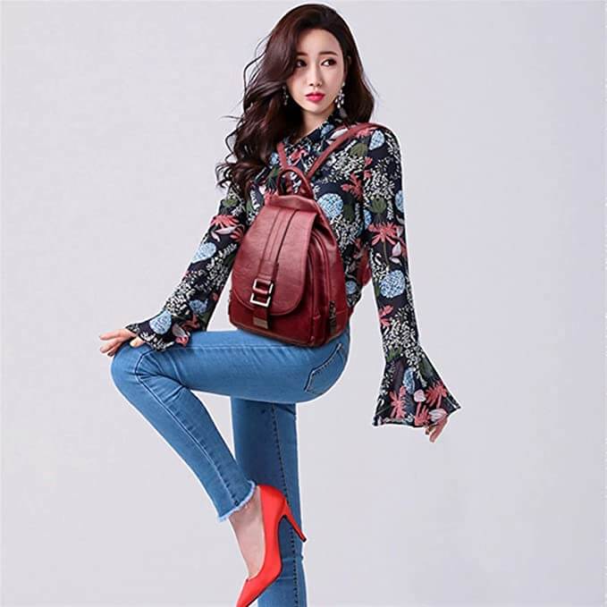 Kolorowy plecak damski wodoodporny, pojemny, stylowy dodatek do każdej stylizacji.