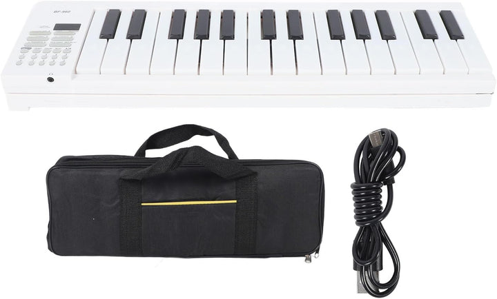 Składane pianino cyfrowe Meliora 61 klawiszy, idealne dla muzyków. Przenośny instrument do ćwiczeń.