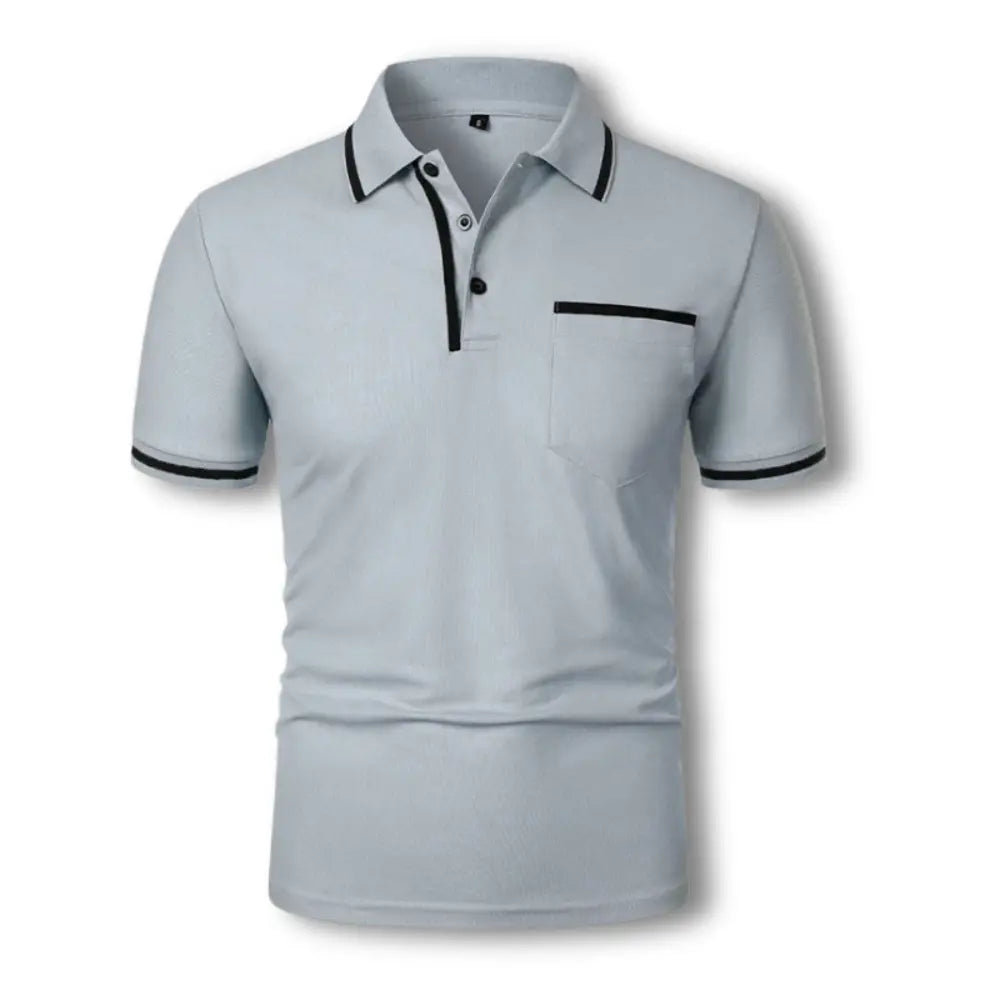 Stylowa męska koszulka polo modern fit. Kontrastowe detale podkreślają jej unikalny charakter.