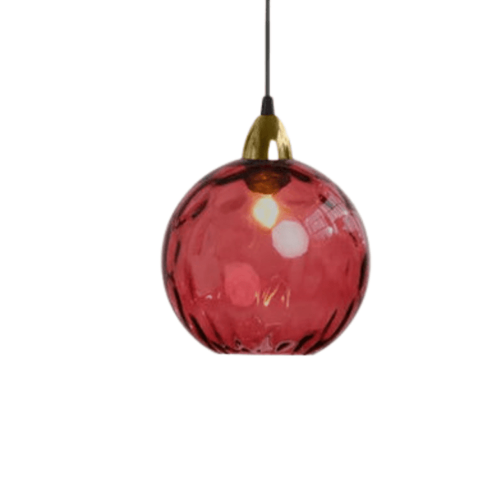 Lampa sufitowa kula LED, kwintesencja nowoczesnej elegancji. Designerskie oświetlenie wnętrz, szklana lampa wisząca.