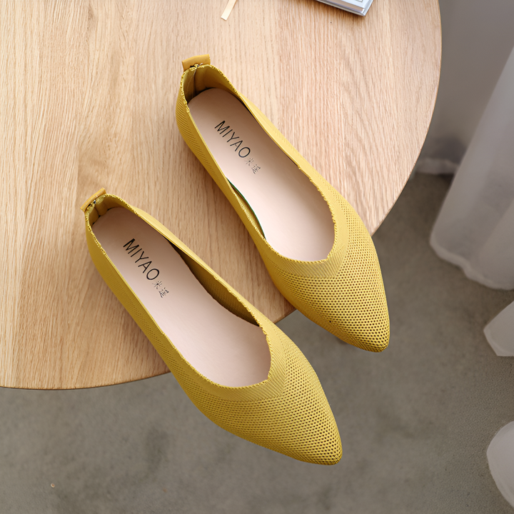 Zestaw damskich balerin w różnych kolorach, lekkie i eleganckie buty na wiosnę/lato. Obuwie wsuwane.