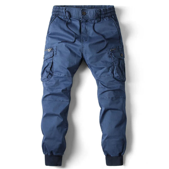 Nowoczesne joggery męskie cargo utility. Wygodne spodnie streetwear z trwałego materiału, idealne na co dzień.