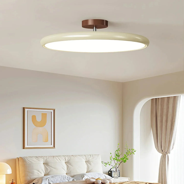 Lampa sufitowa LED obrotowa do salonu, nowoczesne oświetlenie wnętrz.