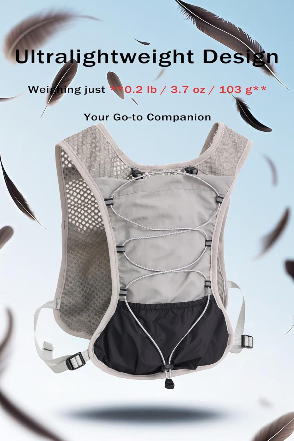 Kamizelka do biegania unisex z hydracją 2L. Lekka, wygodna na długie dystanse i outdoor.