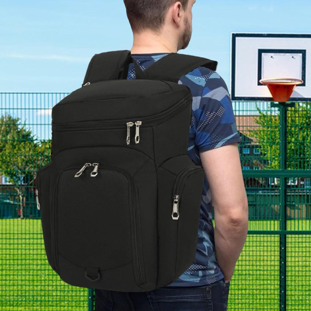 Męska torba sportowa Draycor 30L, plecak na sprzęt koszykarski z wytrzymałym spodem.