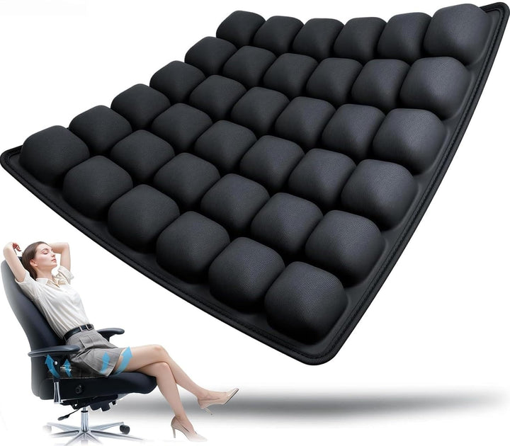 Poduszka podróżna AirComfort: ergonomiczna, nadmuchiwana. Odciążenie pleców, komfort w podróży.