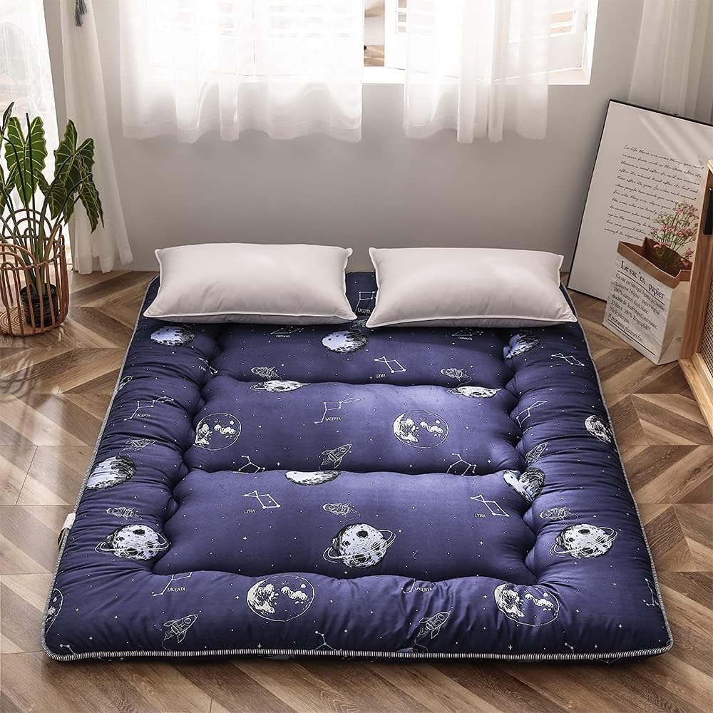 Materac futon Arivon, składany, japoński design, pianka pamięciowa, relaksujący.
