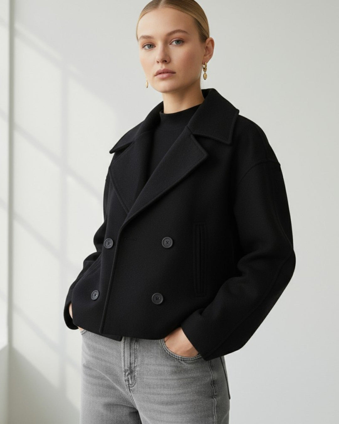 Wszechstronna damska kurtka zapinana, elegancka, idealna na każdą okazję. Moda damska.