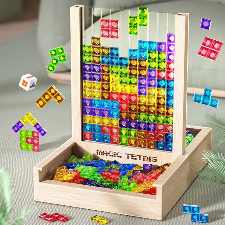 Ekologiczna drewniana gra logiczna. Puzzle edukacyjne dla dzieci i dorosłych, rozwijają myślenie strategiczne.