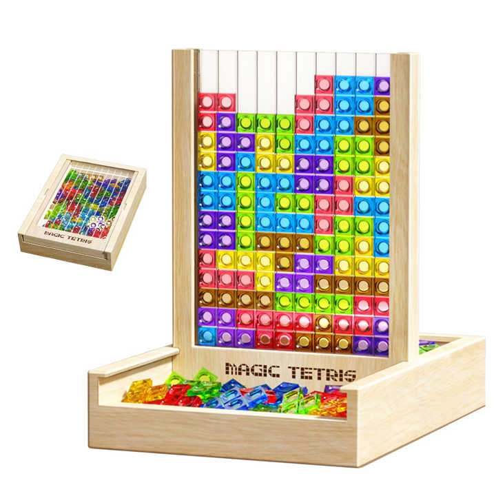 Drewniane puzzle logiczne dla całej rodziny, ekologiczne i rozwijające. Idealna gra edukacyjna na prezent.