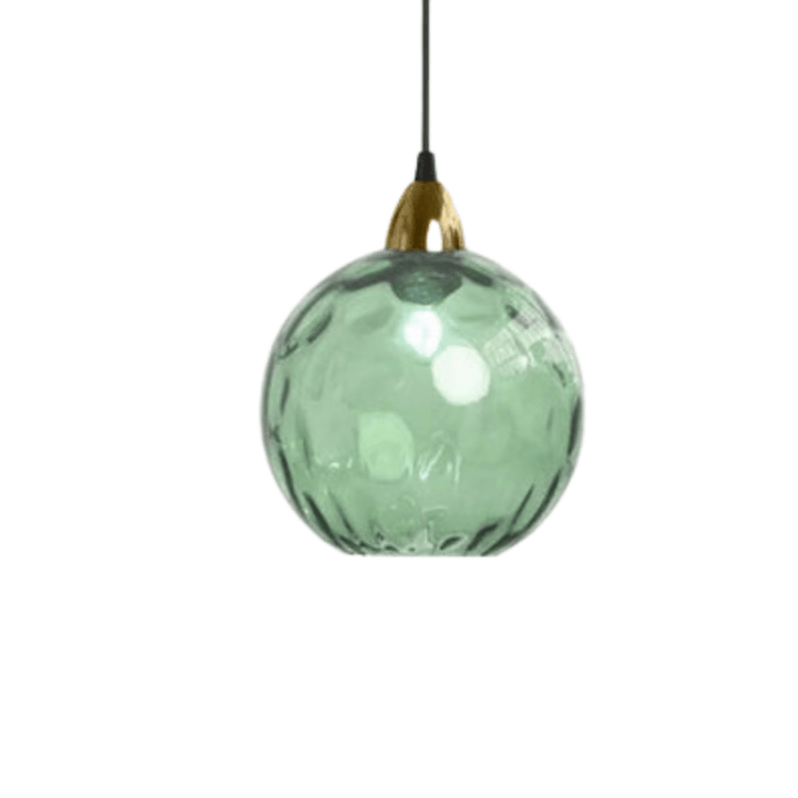 Designerska szklana lampa sufitowa kula LED. Nowoczesne i eleganckie oświetlenie do każdego wnętrza.