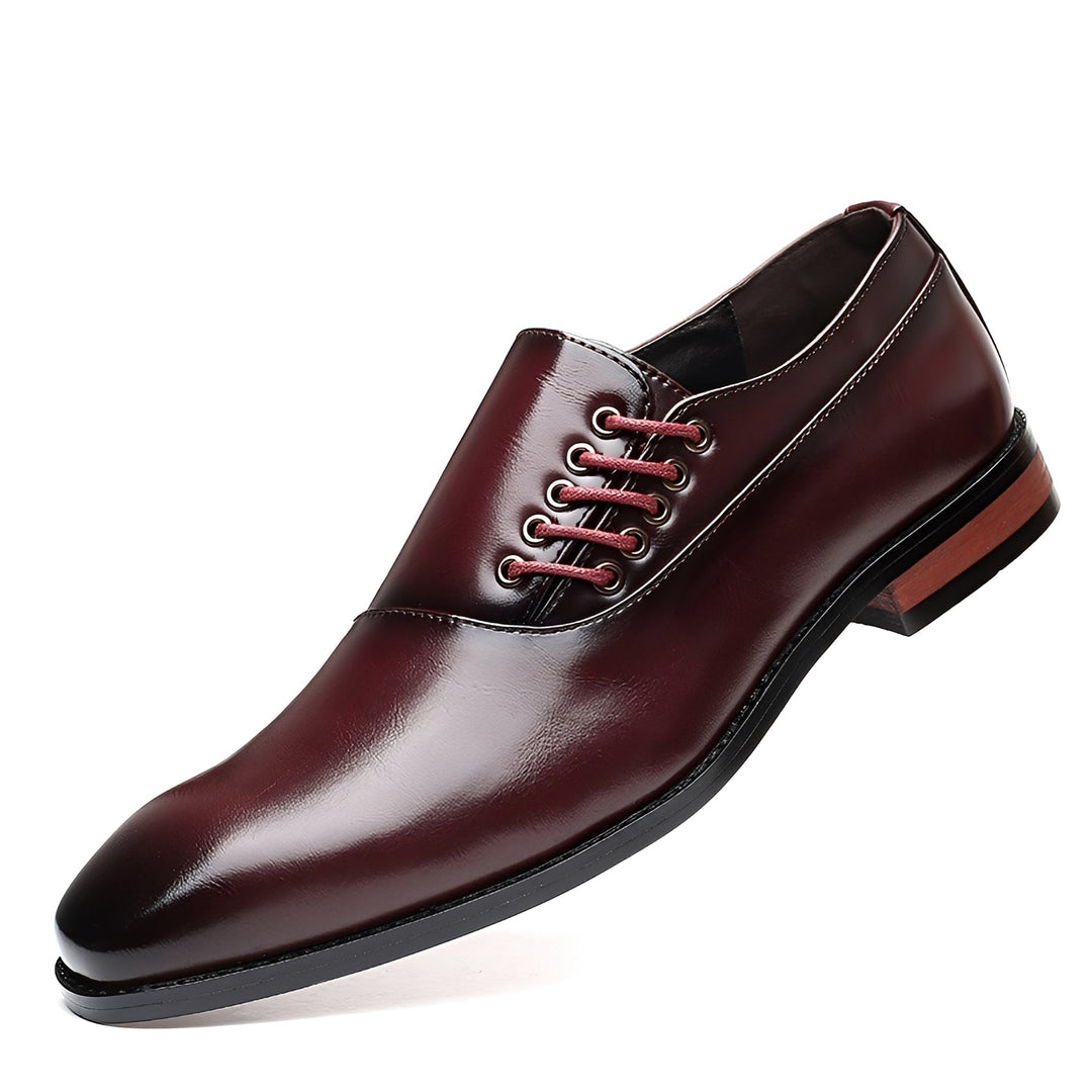 Uniwersalne buty męskie formalne, dostępne w klasycznym czarnym, brązowym i bordowym kolorze.