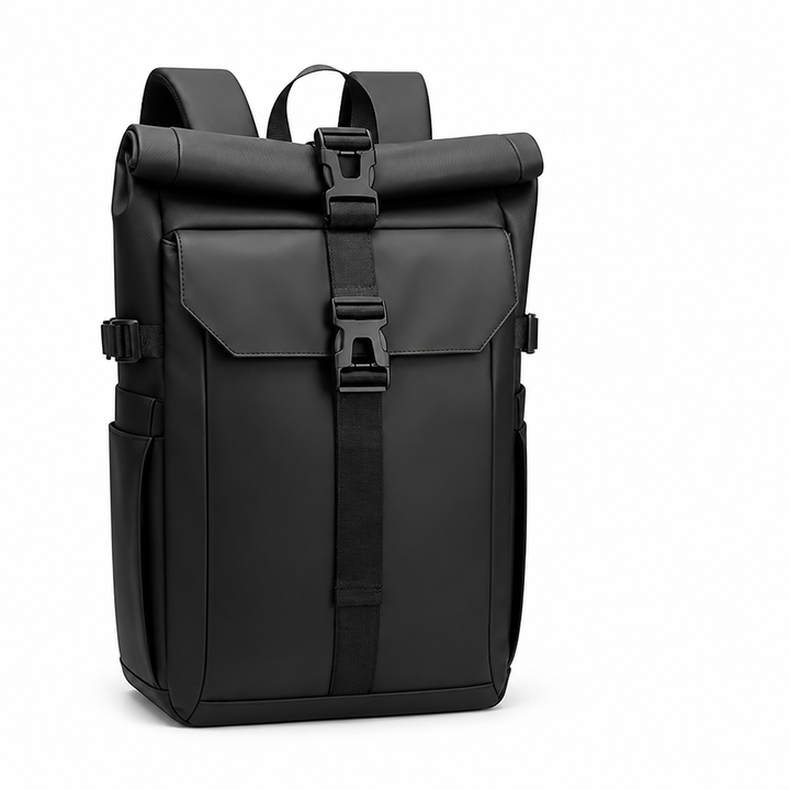 Plecak rolltop unisex z regulowaną pojemnością, idealny na codzienne zakupy i wyjazdy.