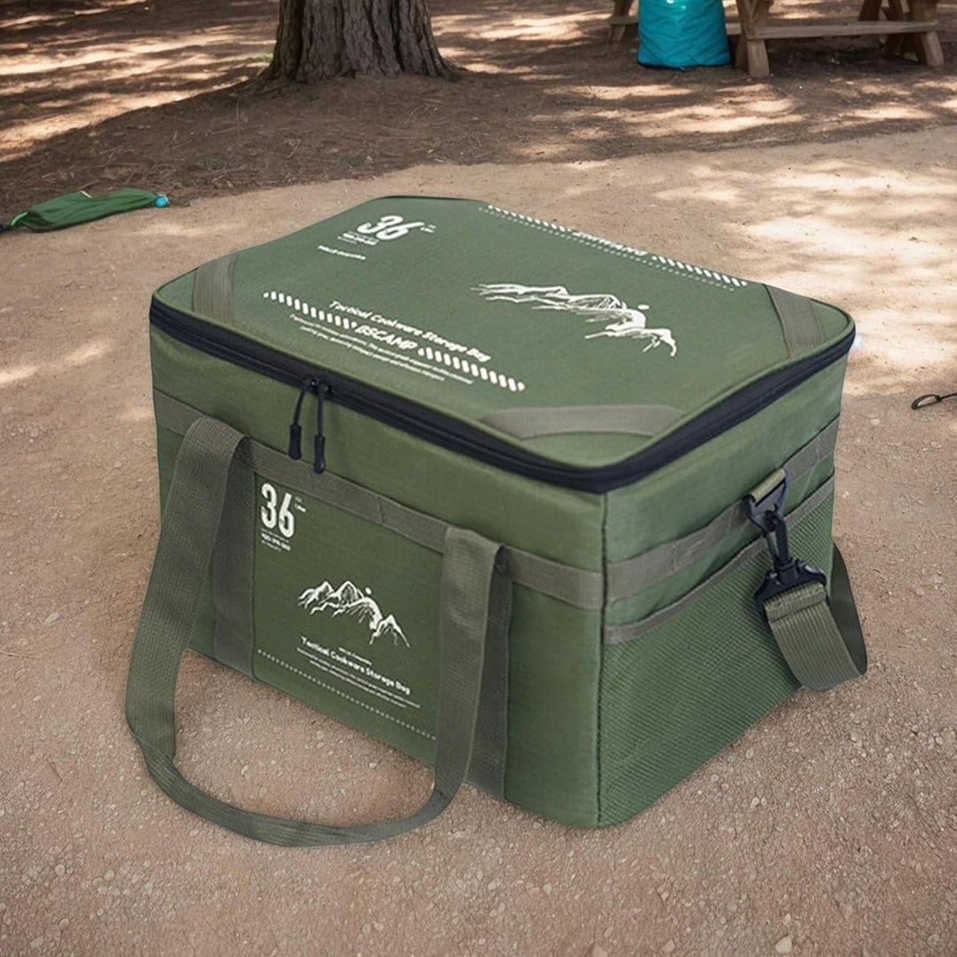 Pojemna torba kempingowa 36L Tarvos z odczepianym stołem, uniseks, idealna na sprzęt outdoor.