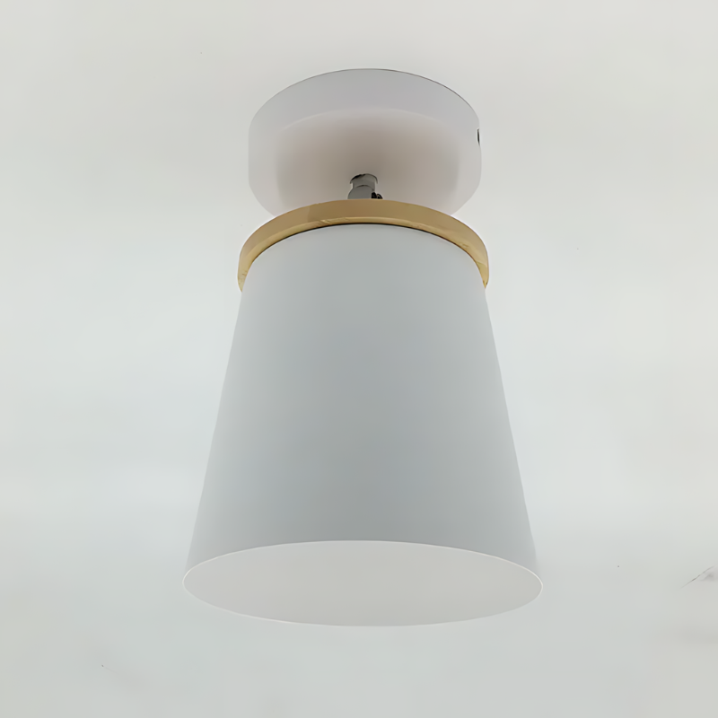 Lampa sufitowa Macaron LED w aranżacji. Designerskie oświetlenie do salonu, sypialni.