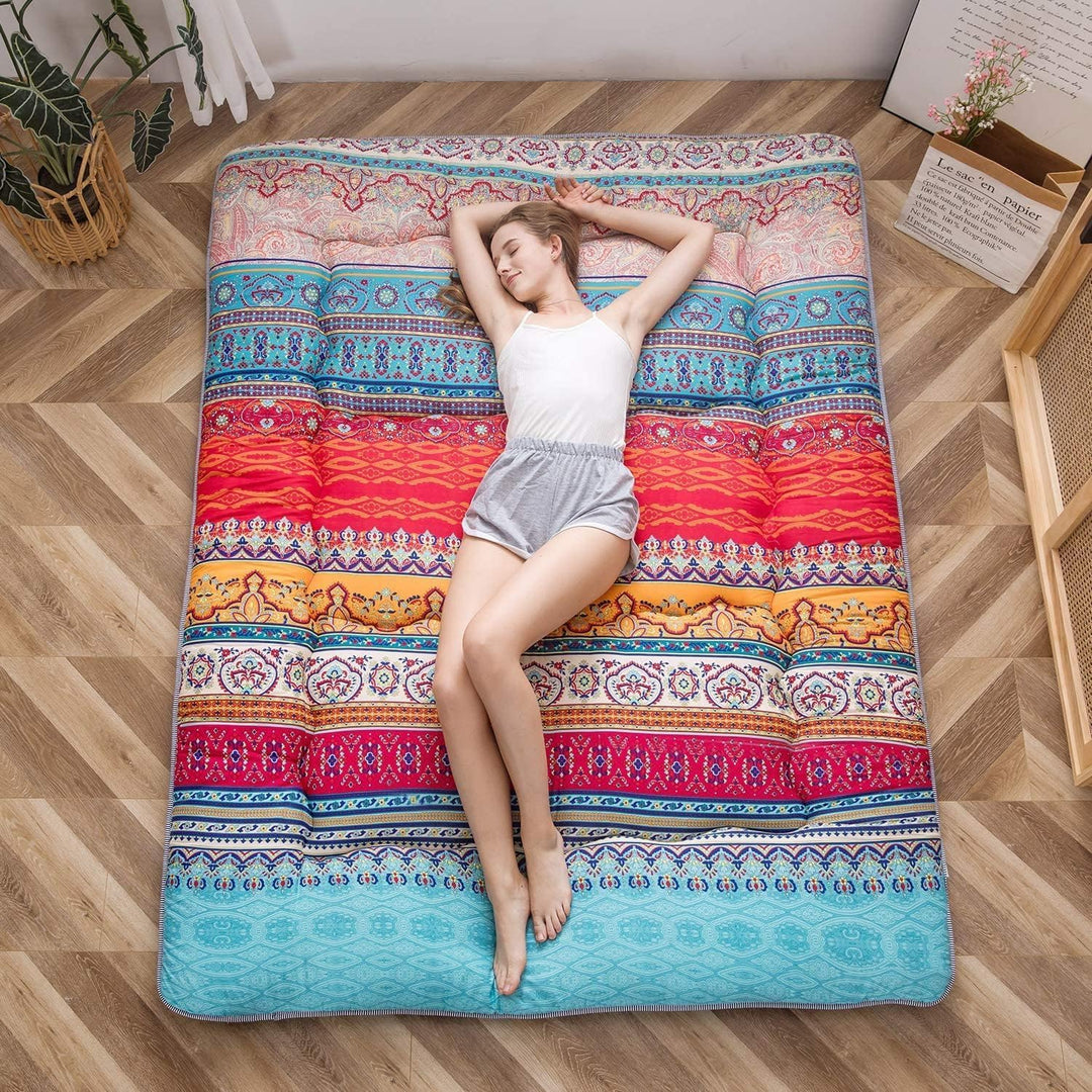 Japoński futon Arivon, składany materac z pianką pamięciową, kompaktowy.