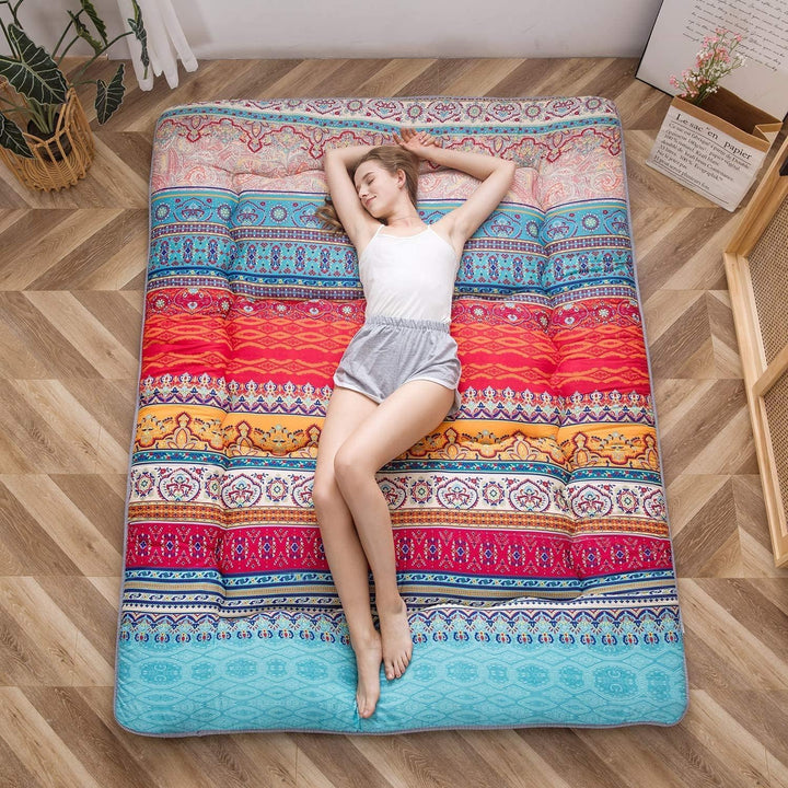 Japoński futon Arivon, składany materac z pianką pamięciową, kompaktowy.