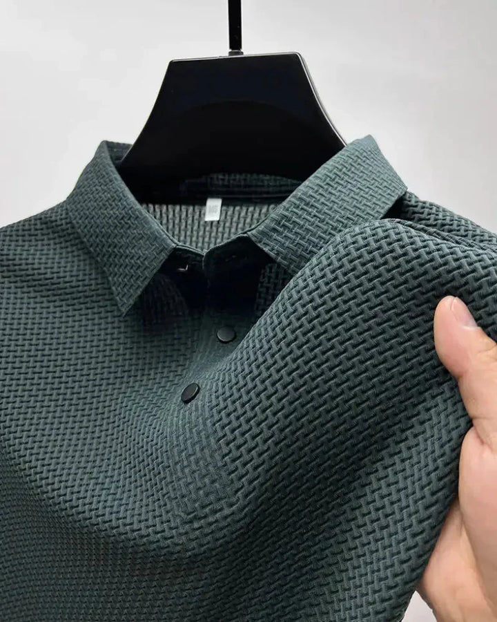 Wysokiej jakości męska koszulka polo w paski. Ponadczasowy styl, gwarancja komfortu i elegancji na lata.