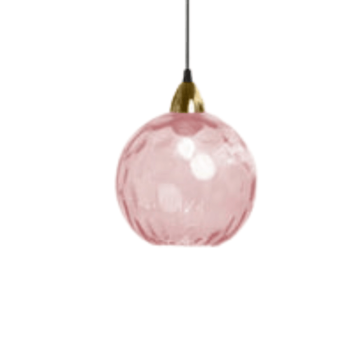 Lampa sufitowa kula LED z efektywnym oświetleniem. Nowoczesna, designerska, elegancka szklana lampa wisząca.