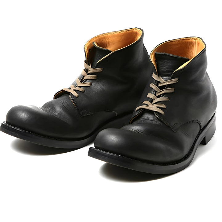 Brązowe męskie buty Roscoe, trwałe i komfortowe. Stylowe obuwie jesienno-zimowe do pracy i na dzień.