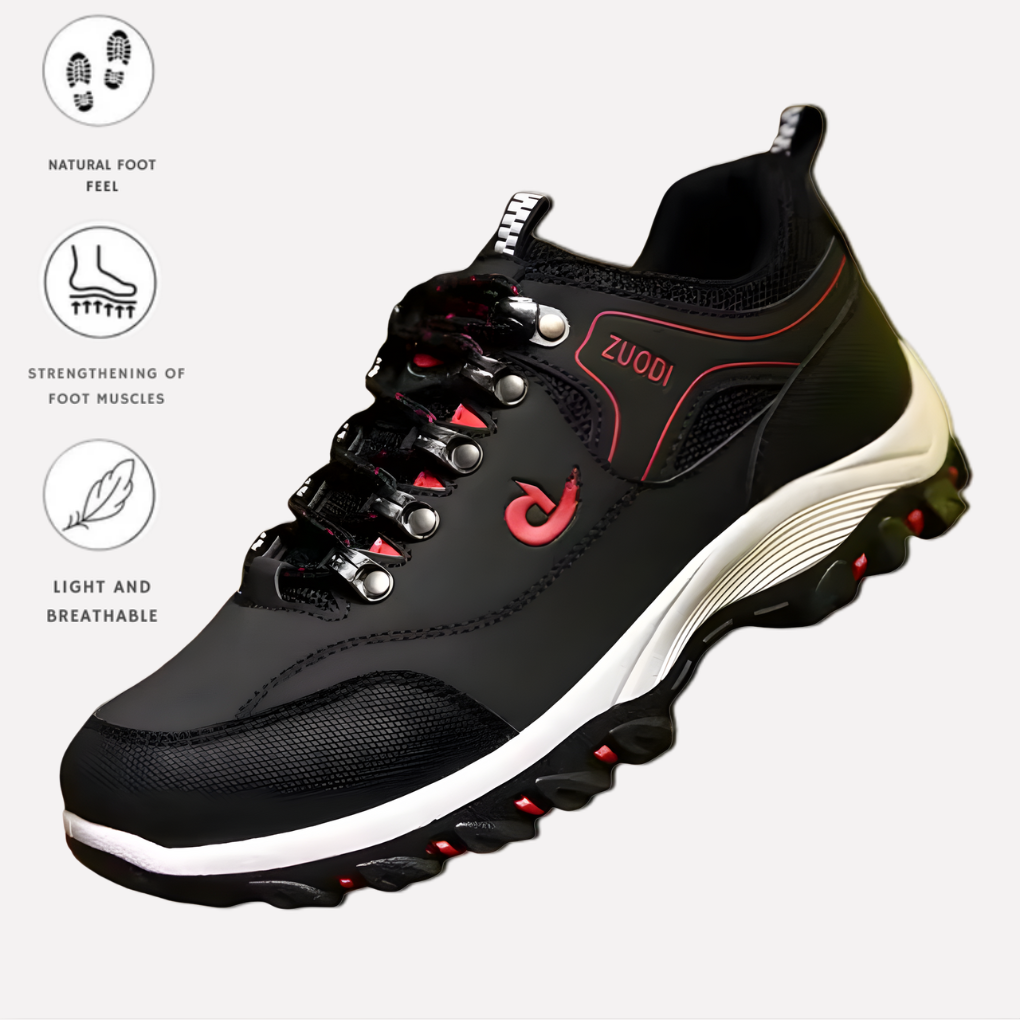 Komfortowe buty unisex, wodoodporne, z ergonomicznym wsparciem. Idealne do spacerów i codziennego użytku.