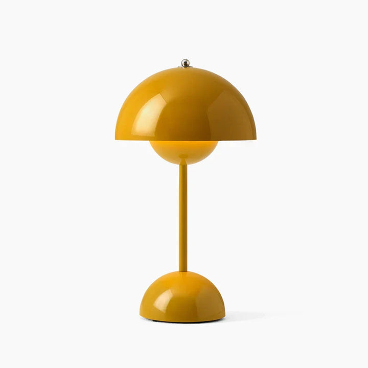 Energooszczędna lampa stołowa LED, ciepłe światło. Designerska lampka nocna, idealna do sypialni.