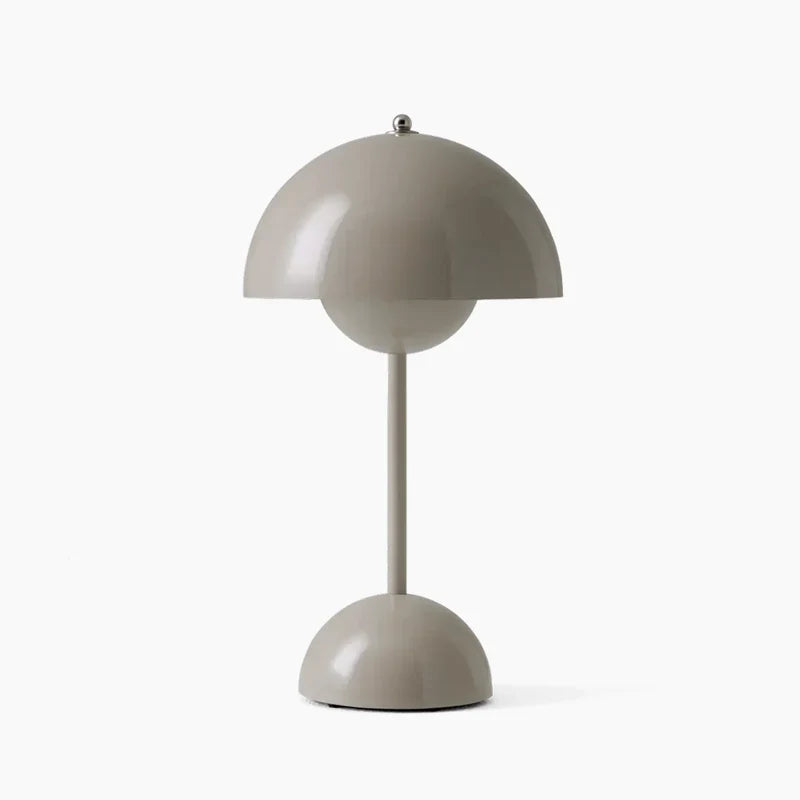 Dekoracyjna lampa stołowa LED, ciepłe światło. Designerskie oświetlenie, lampka nocna z regulowaną jasnością.