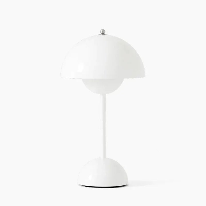 Lampa stołowa LED, ciepłe światło, regulowana jasność. Designerska lampka nocna do sypialni i salonu.
