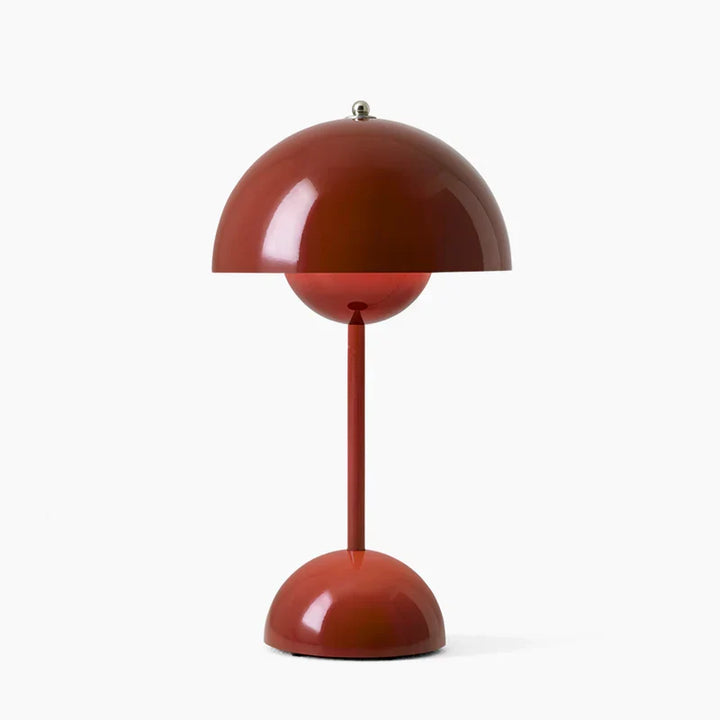 Elegancka lampa stołowa LED, ciepłe światło. Designerska ozdoba, oświetlenie domu, styl retro.