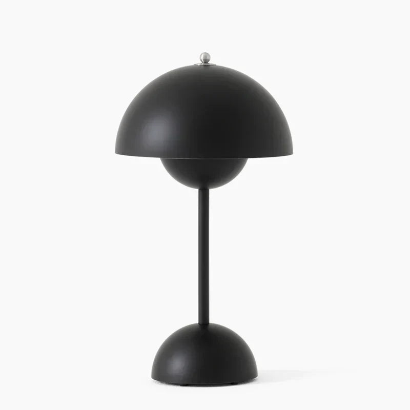 Designerska lampa stołowa LED, ciepłe, komfortowe światło. Idealna do czytania, lampka nocna do sypialni.