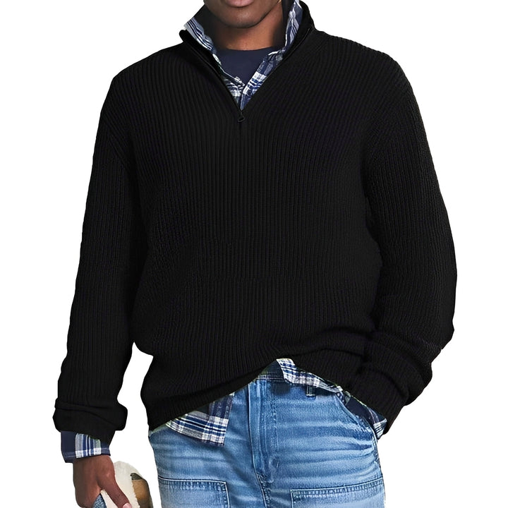 Męski sweter Charlton na zamek, modny i elegancki. Idealny casualowy sweter na wiele okazji.