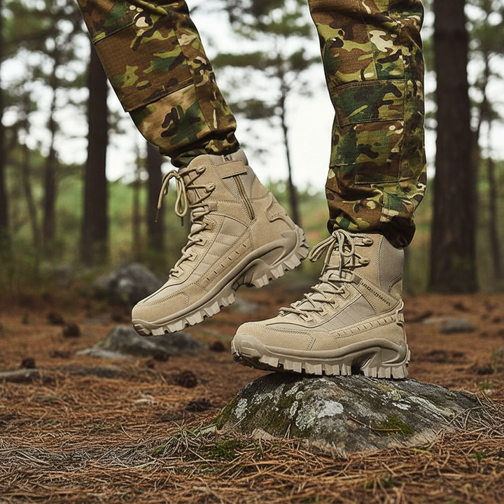 Męskie buty taktyczne Sean z antypoślizgową podeszwą, idealne do outdooru i trekkingu, zapewniające komfort.