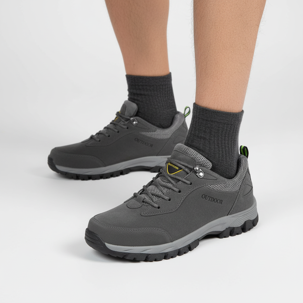 Męskie buty trekkingowe Wesley do turystyki, oddychające, zapewniające komfort i wsparcie na szlaku.