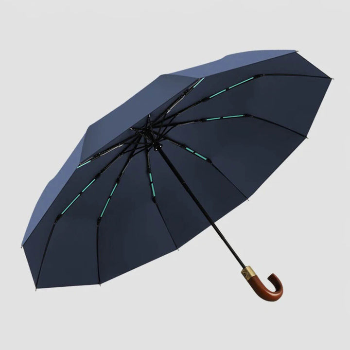 Uniwersalny parasol automatyczny unisex 106 cm. Składany, z klasyczną drewnianą rączką. Ochrona przed deszczem i UV.